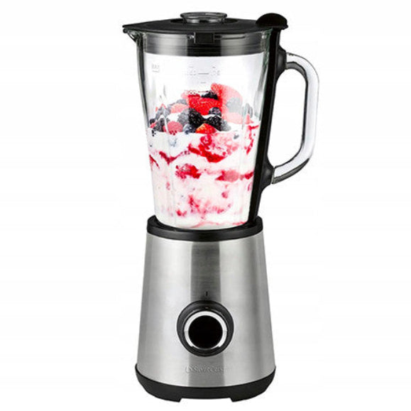 SilverCrest 600W blender with 1.75L glass jug and stainless steel base