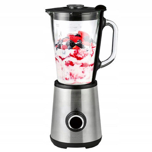 SilverCrest 600W blender with 1.75L glass jug and stainless steel base