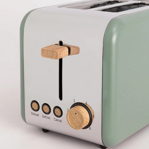CREATE TOAST RETRO toaster control panel with lever and browning knob